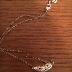 Chloe & Isabel silver sculpted feather